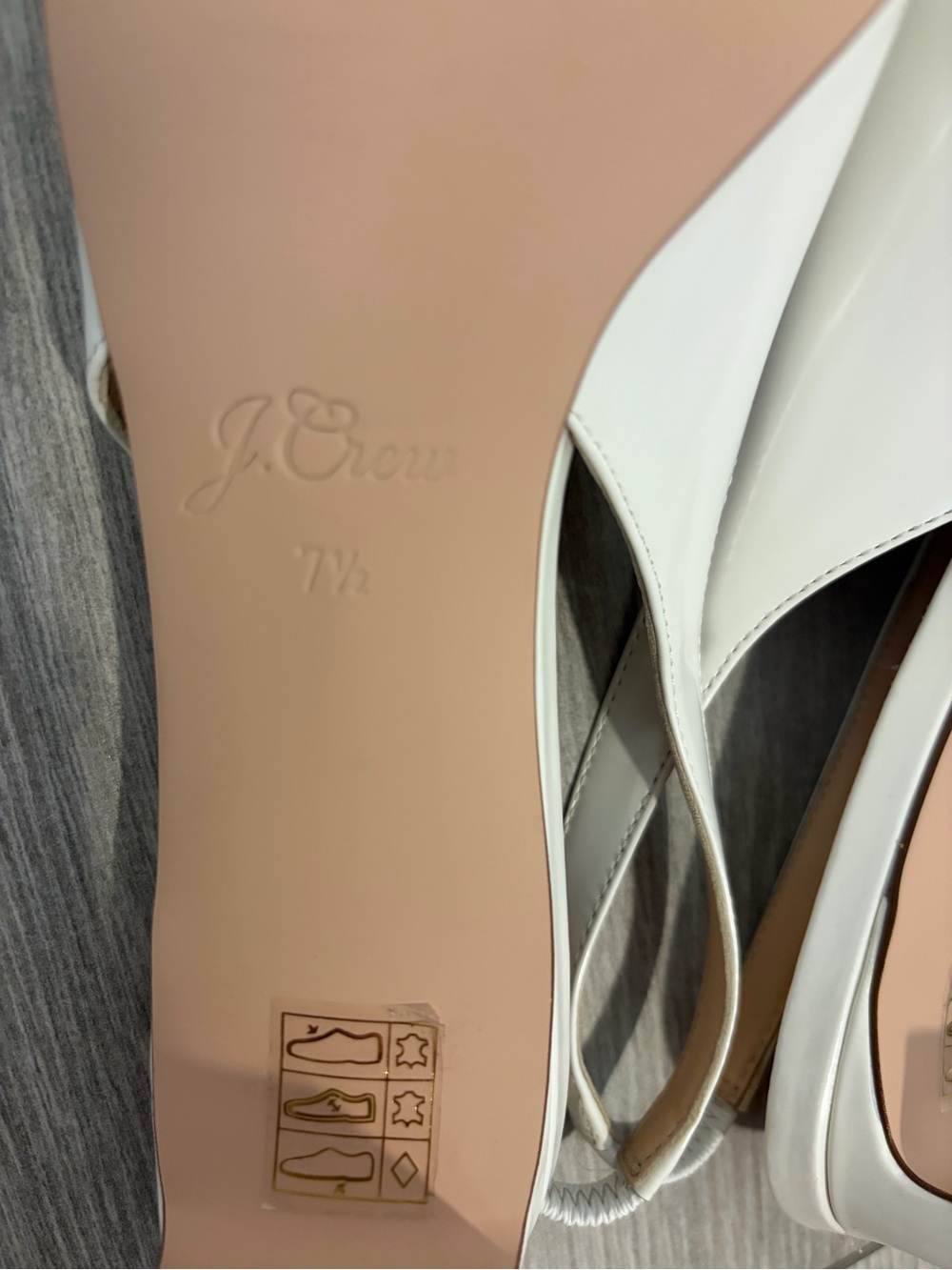 J. Crew White Slingback Pumps - NWOT - Picture 4 of 5